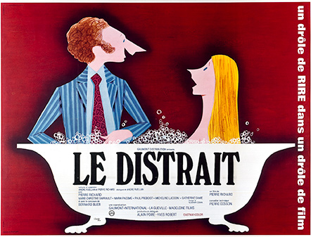 LE DISTRAIT. Pierre Richard. 1970
