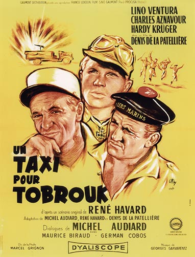 Affiche du film Un Taxi pour Tobrouk, 1961