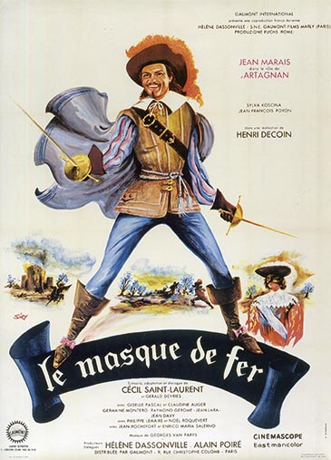 Affiche du film Le Masque de Fer, 1962