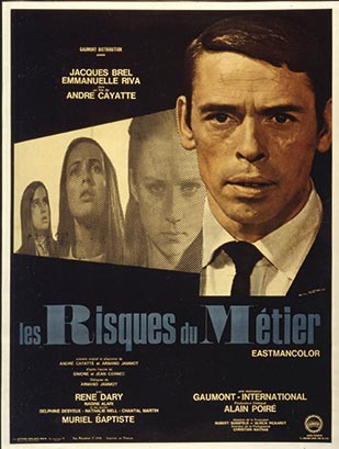Affiche du film Les risques du métier, 1967