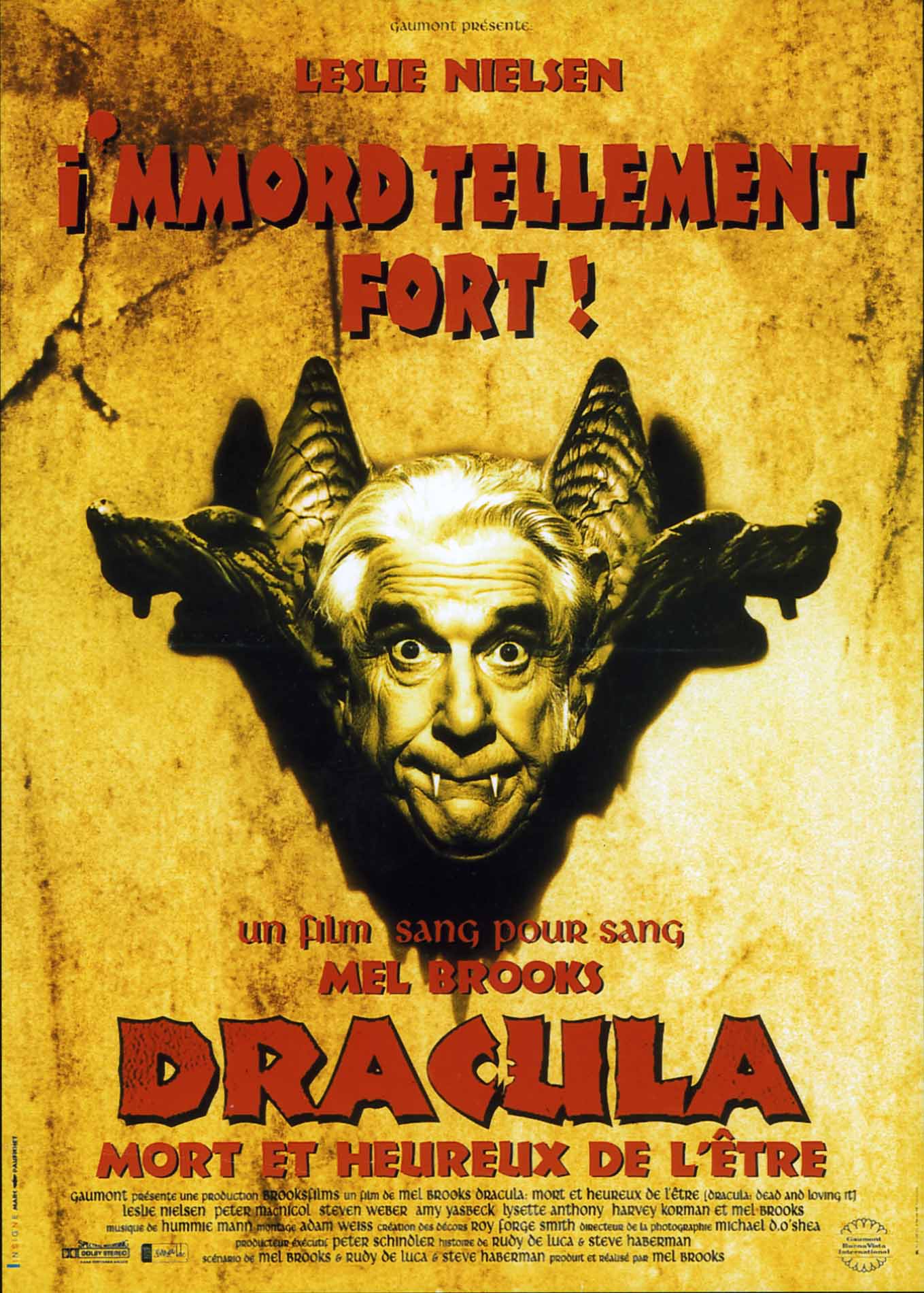 Affiche du film Dracula, mort et heureux de l'être, 1996