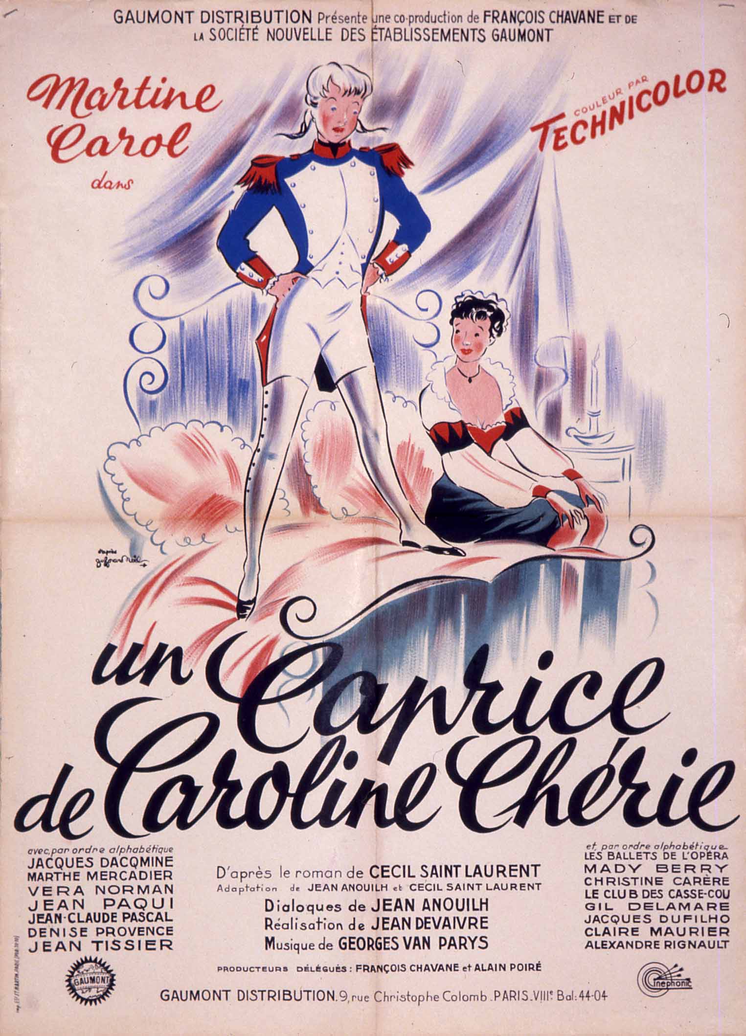 Affiche du film Un Caprice de Caroline Chérie, 1953