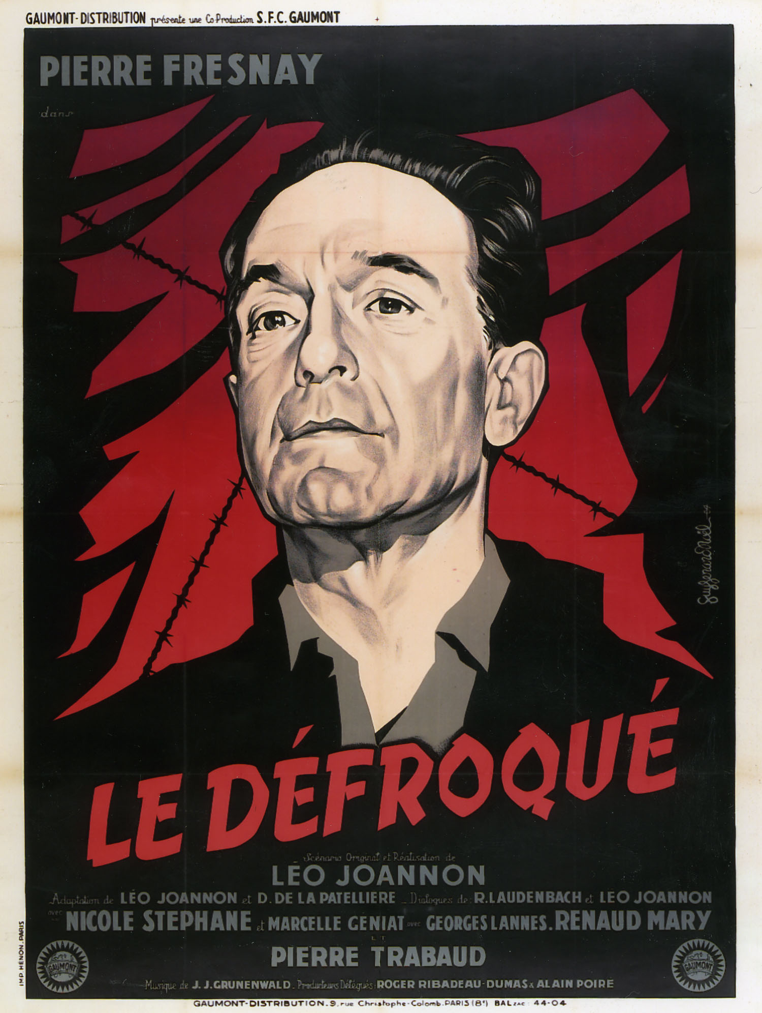 Affiche du film Le Défroqué, 1954