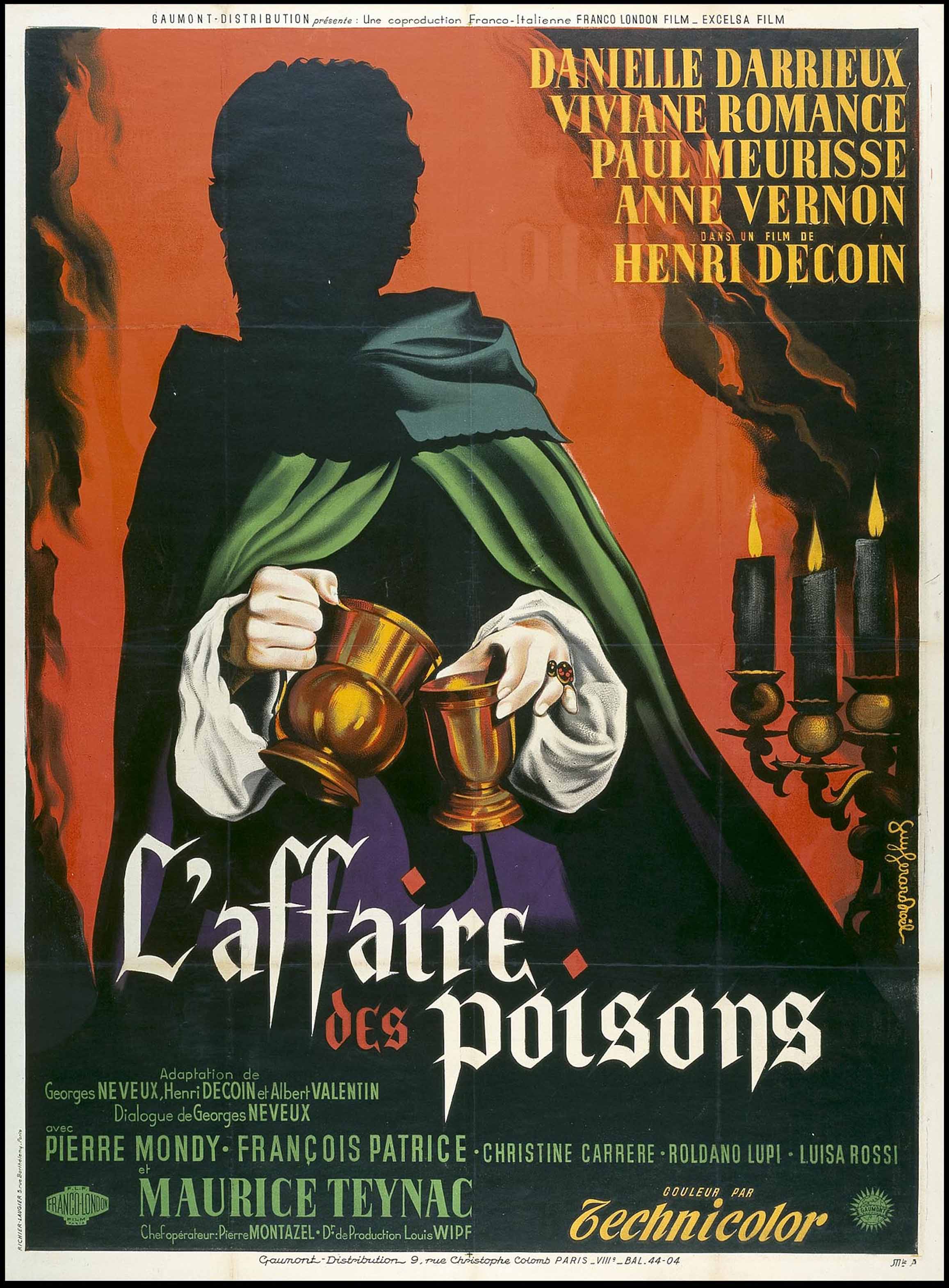 Affiche du film L'Affaire des Poisons, 1955