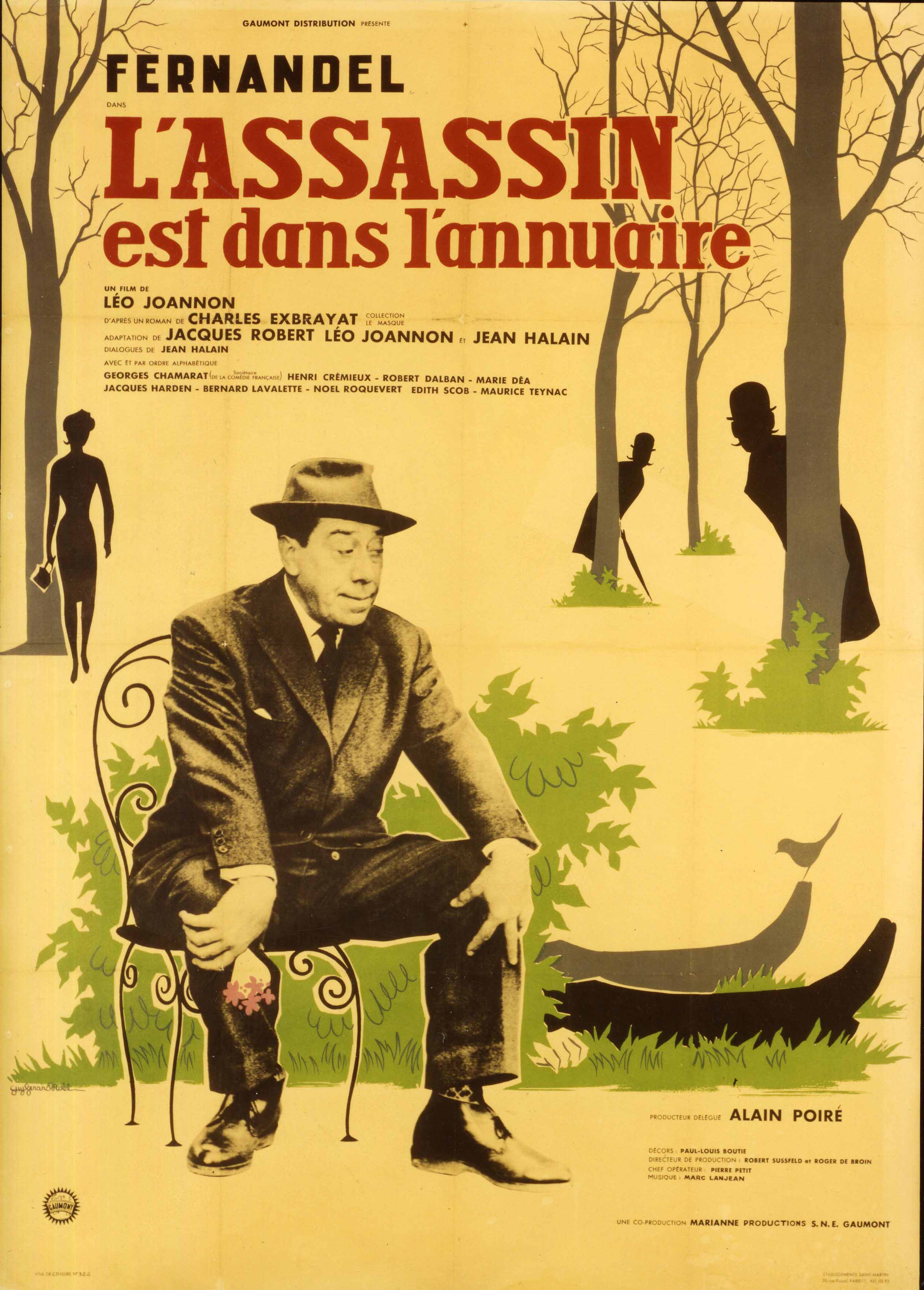 Affiche du film L'Assassin est dans l'annuaire, 1962