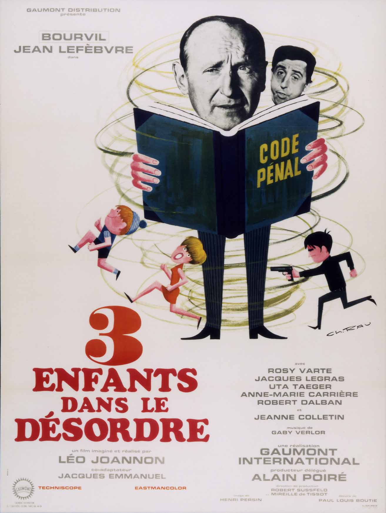 Affiche du film 3 enfants dans le désordre, 1966