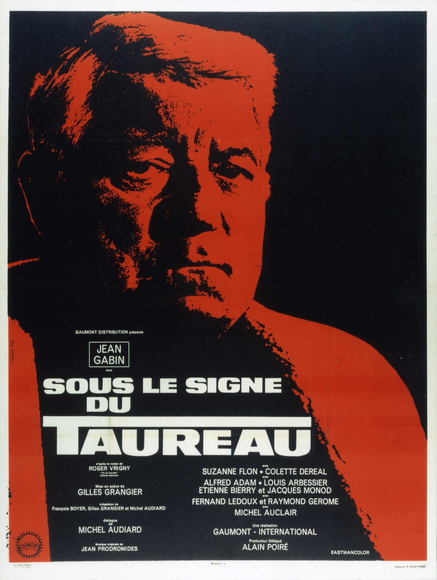 Affiche du film Sous le signe du taureau, 1969