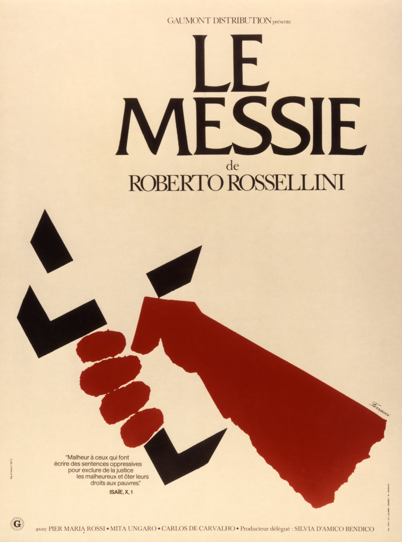 Affiche du film Le Messie, 1976