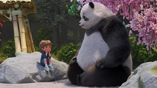 Eau-Paisible le panda et Karl 