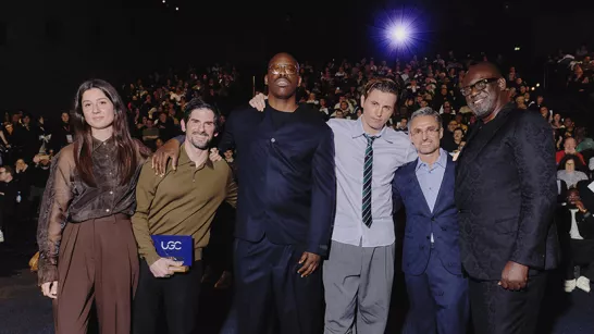 L'equipe du film à l'avant-première du Reve Americain 