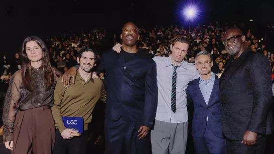 L'equipe du film à l'avant-première du Reve Americain 