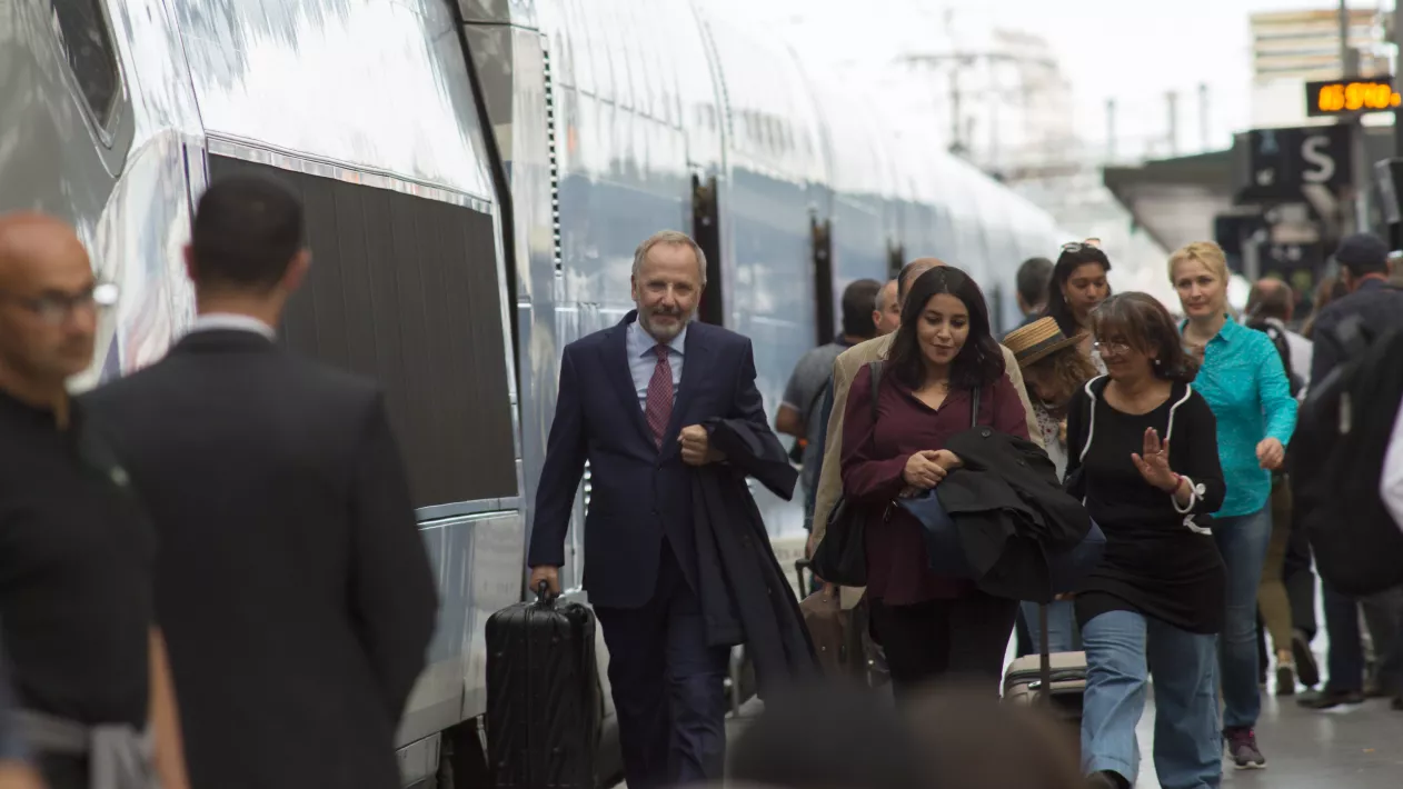 A MAN IN A HURRY - Still