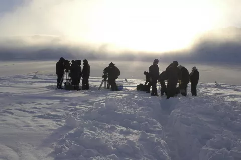 THE YEAR OF THE HARE - Still of Vatanen Shooting
