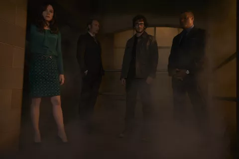 Caroline Dhavernas, Mads Mikkelsen, Hugh Dancy and Laurence Fishburne