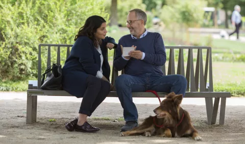 A MAN IN A HURRY - still