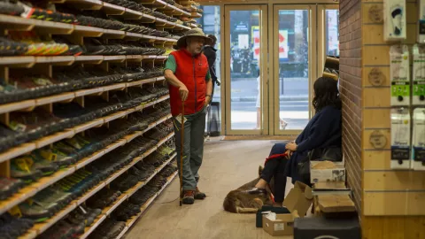 A MAN IN A HURRY - Still