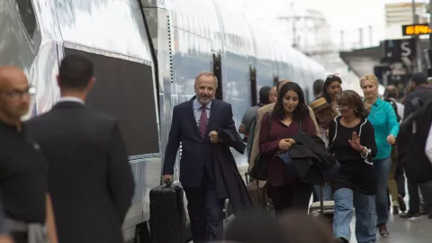 A MAN IN A HURRY - Still