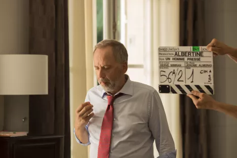 A MAN IN A HURRY - Still